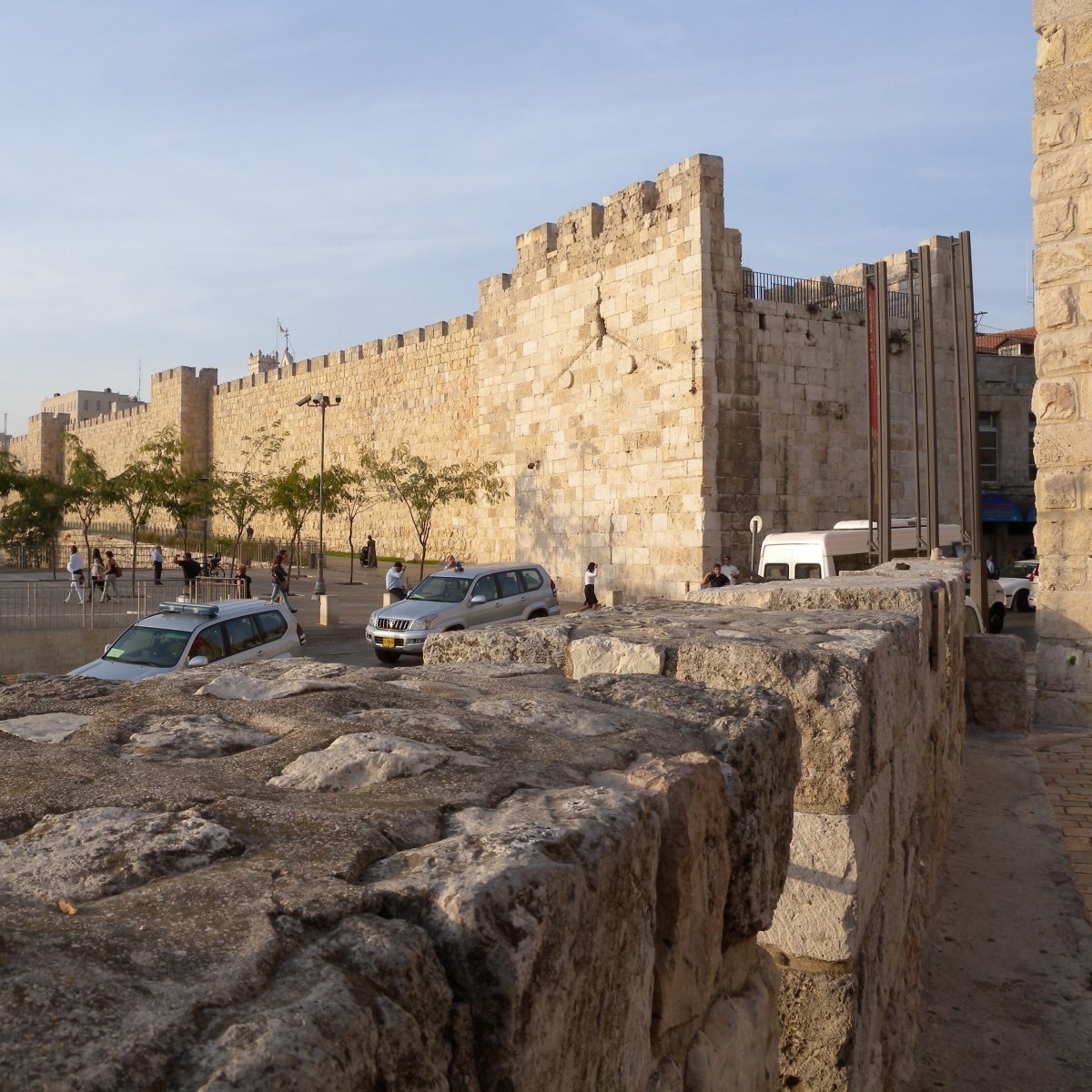 The entrance to the Old City of Jerusalem at Jaffa Gate